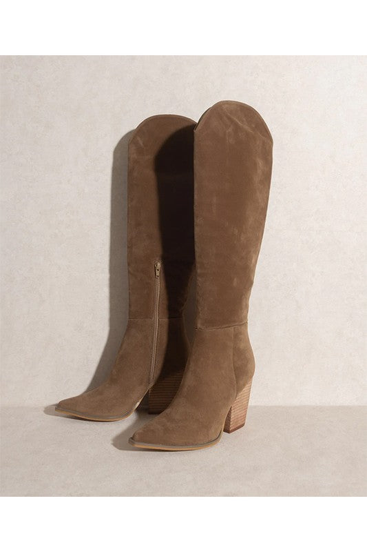 Knee High Pointed Boots