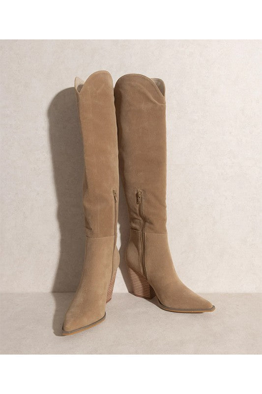 Knee High Pointed Boots